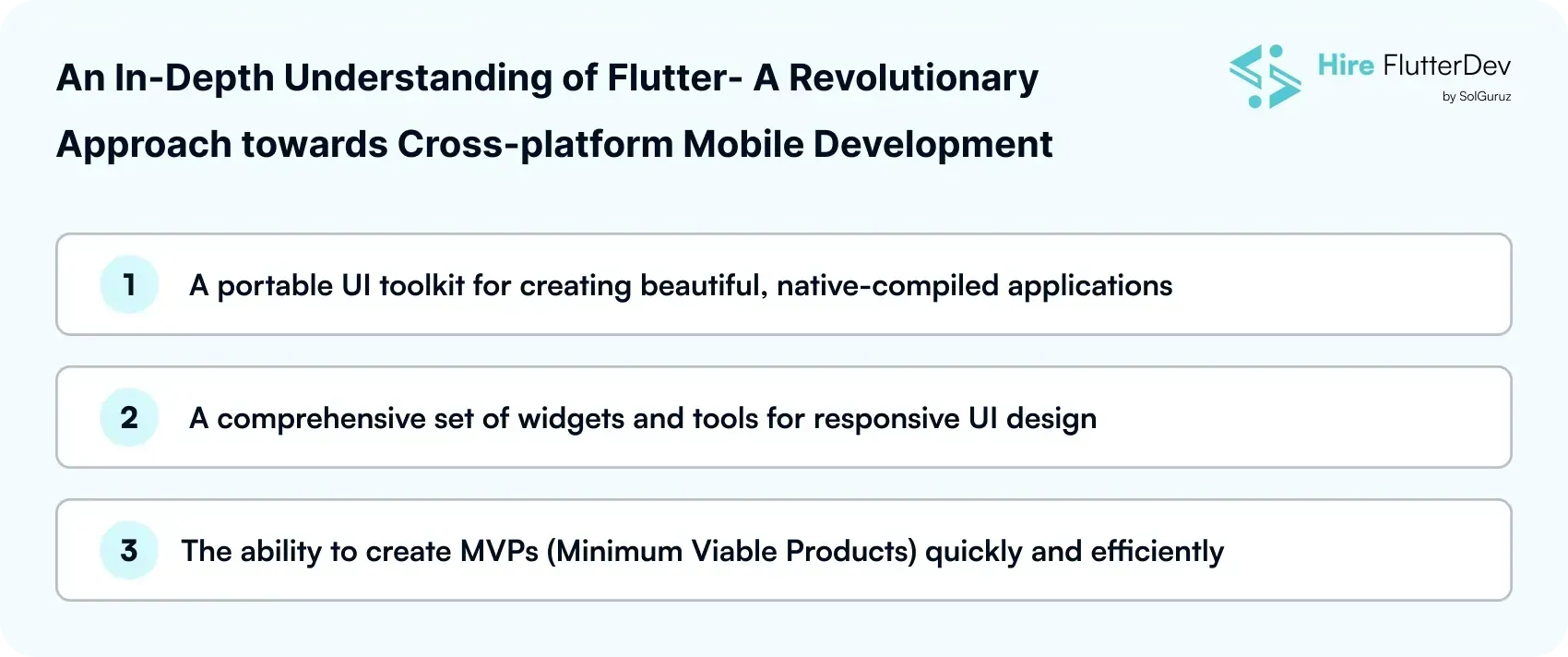Flutter as a revolutionary framework for cross-platform mobile development