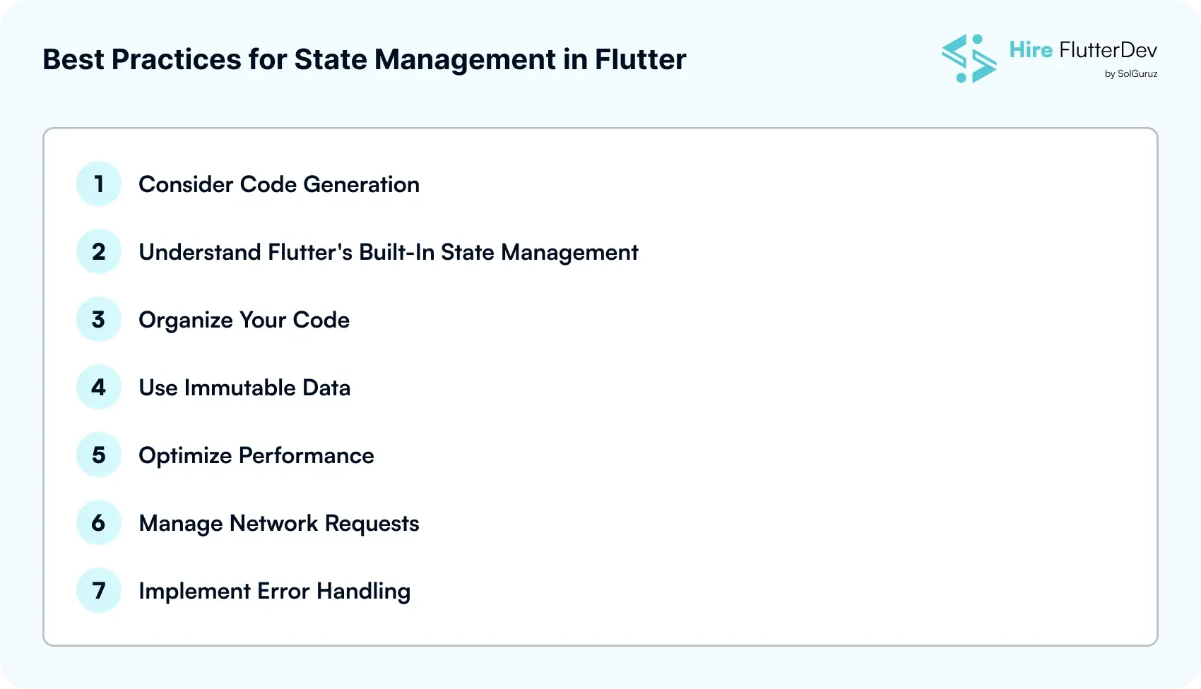 Best Practices for State Management in Flutter