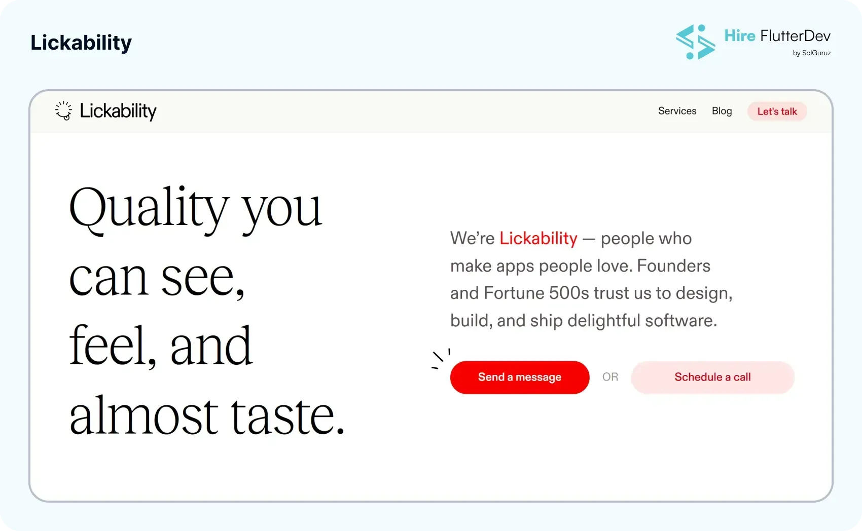 lickability